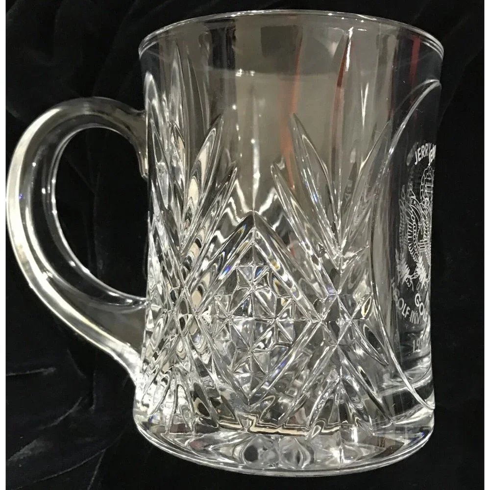 Jerry‎ Ford Golf Invitational Crystal Cup Mug Vail Colorado Eagle President 1995